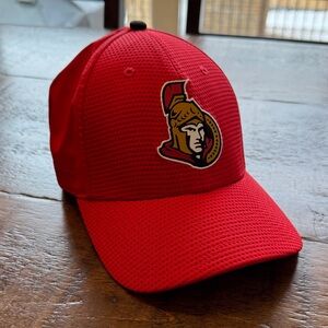 Fanatics Pro Fitted Red Ottawa Senators Logo Hat